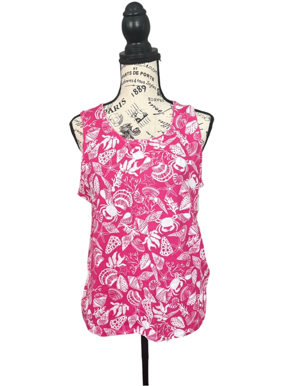 NWT Coral Bay Sleeveless Tropical Print Tank Top